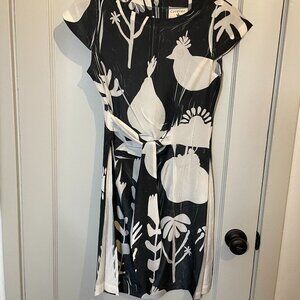 Cotelac Tie-front cap sleeve dress sz 0 (eq. US sz 2)